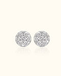 Classic Diamond Cluster Stud Earrings