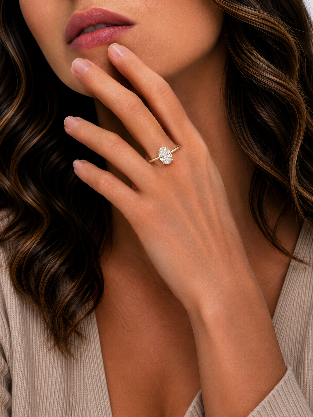2 ct Eternal Grace Oval Solitaire Ring