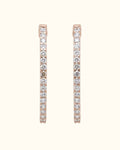 Diamond Bar Drop Earrings