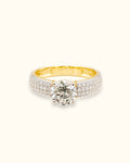 1ct Regal Pavé Solitaire Ring