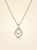 Diamond Twin Teardrop Pendant