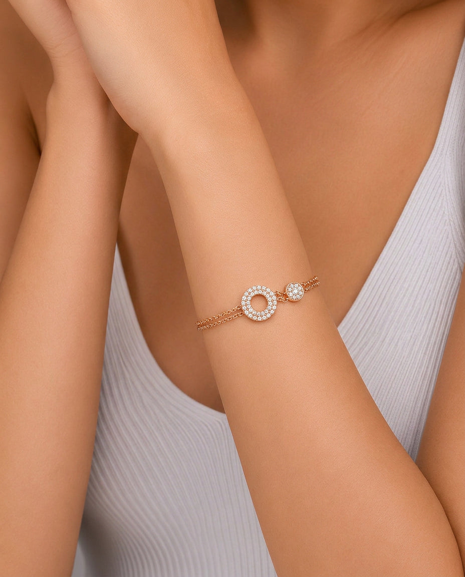 Celestial Circle Diamond Bracelet