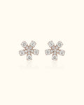 Diamond Daisy Bloom Stud Earrings