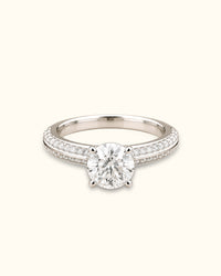 2 ct Split Accent Solitaire Diamond Ring