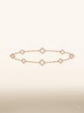 Diamond Clover Station Necklace
