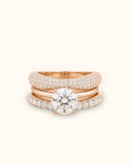 3 ct Luxe Solitaire Bridal Ring Set
