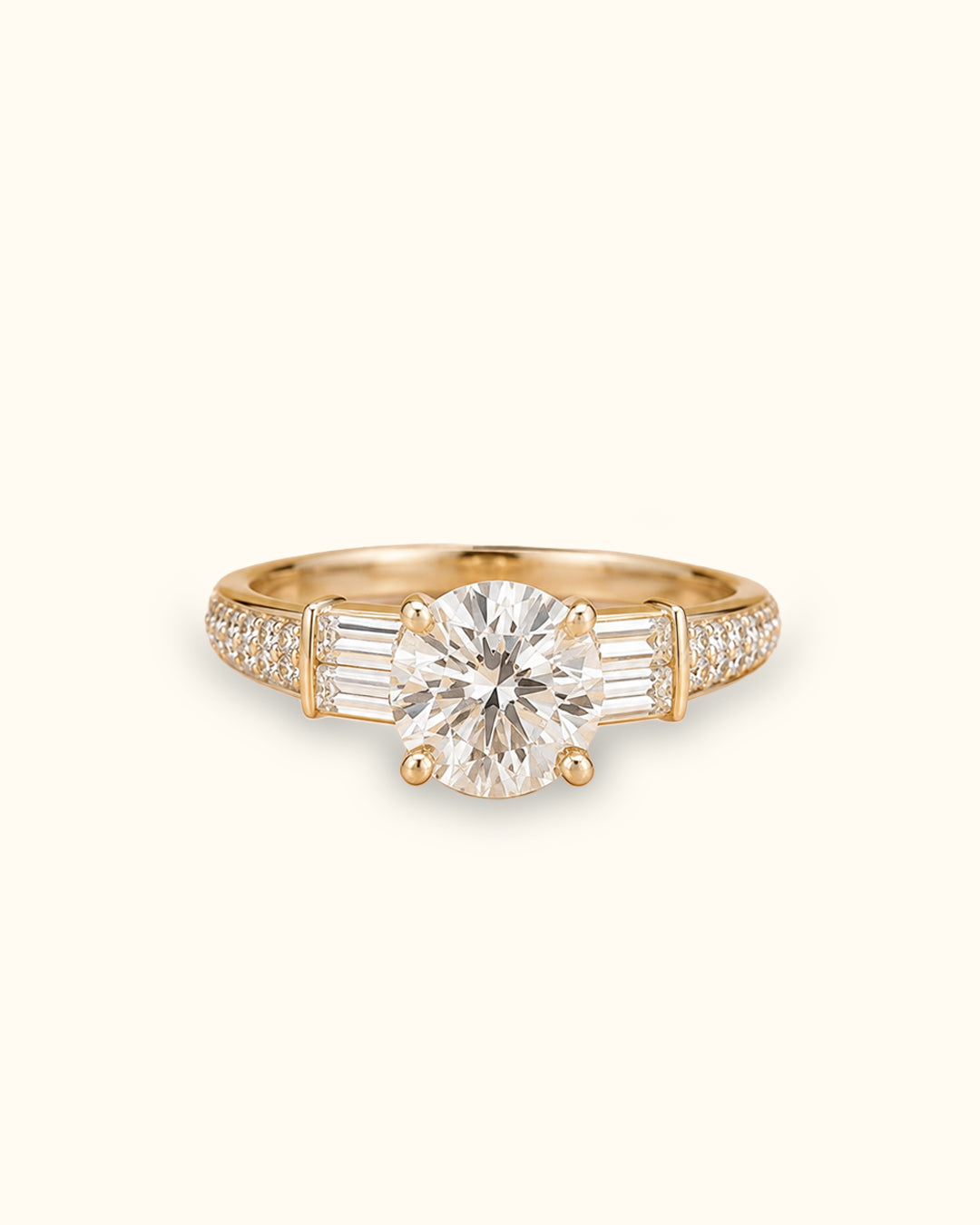 1.5 ct Regal Baguette Solitaire Ring