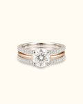 1.75 ct Round brilliant-cut center solitaire