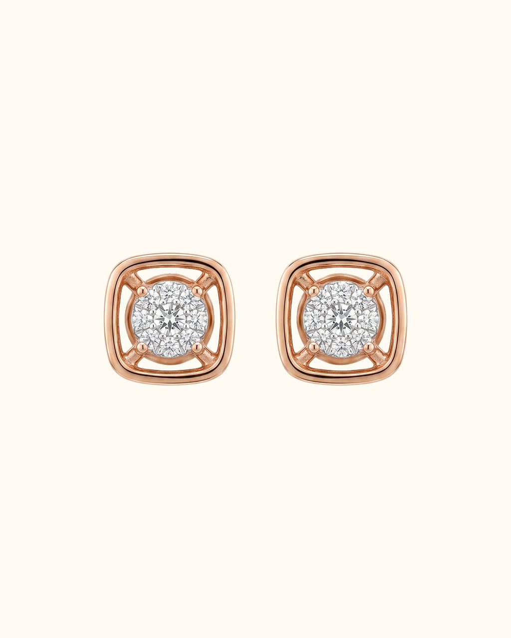 Gold Bezel Set Diamond Tops