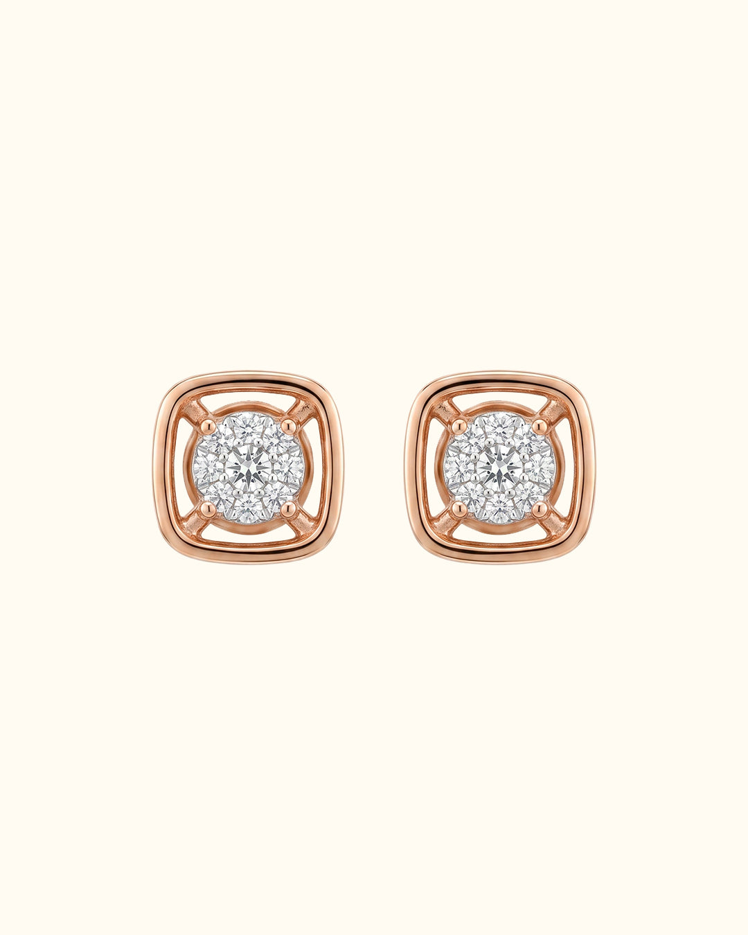 Gold Bezel Set Diamond Tops