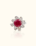 Ruby Blossom Diamond Ring