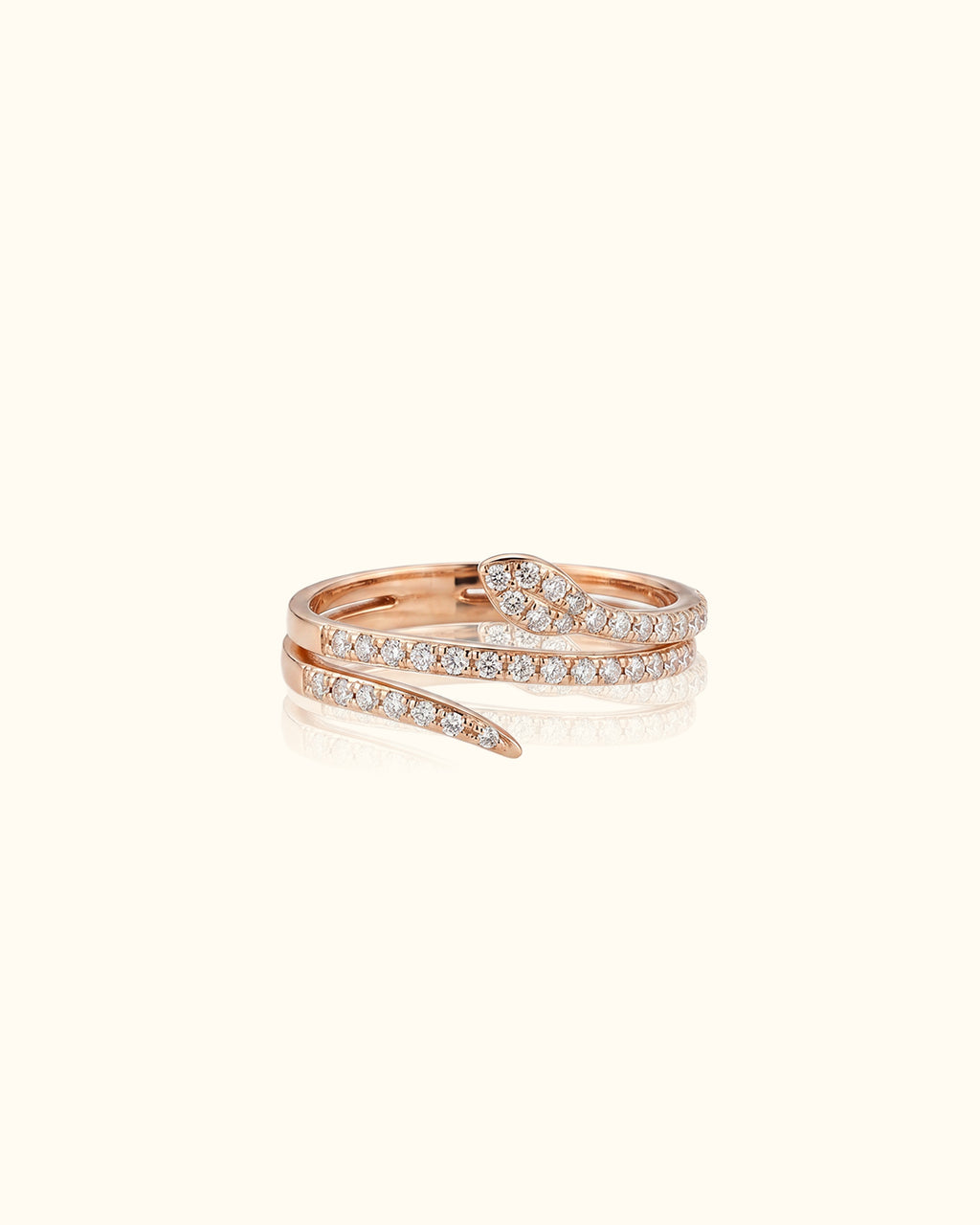 Serpentine Spark Diamond Ring