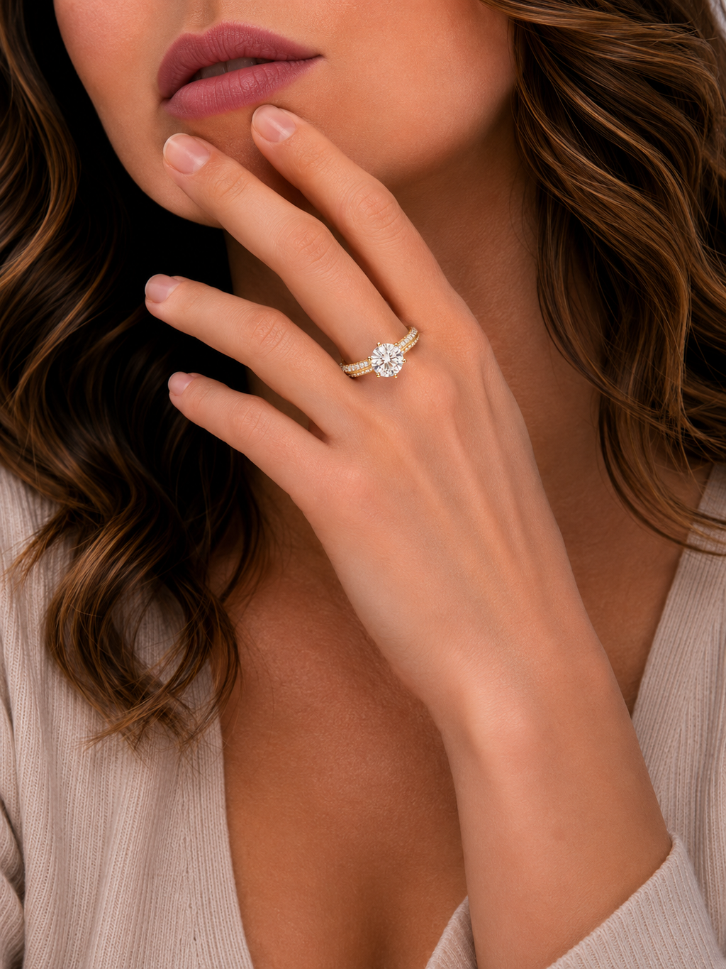 1.5 ct Radiant Twist Solitaire Diamond Ring