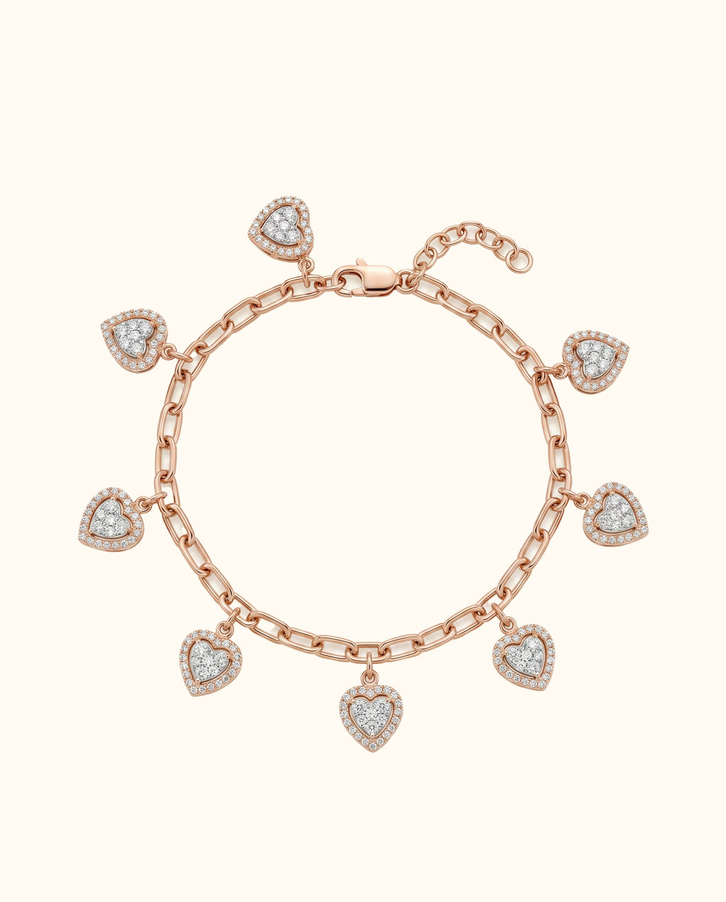 Sweetheart Charm Diamond Bracelet