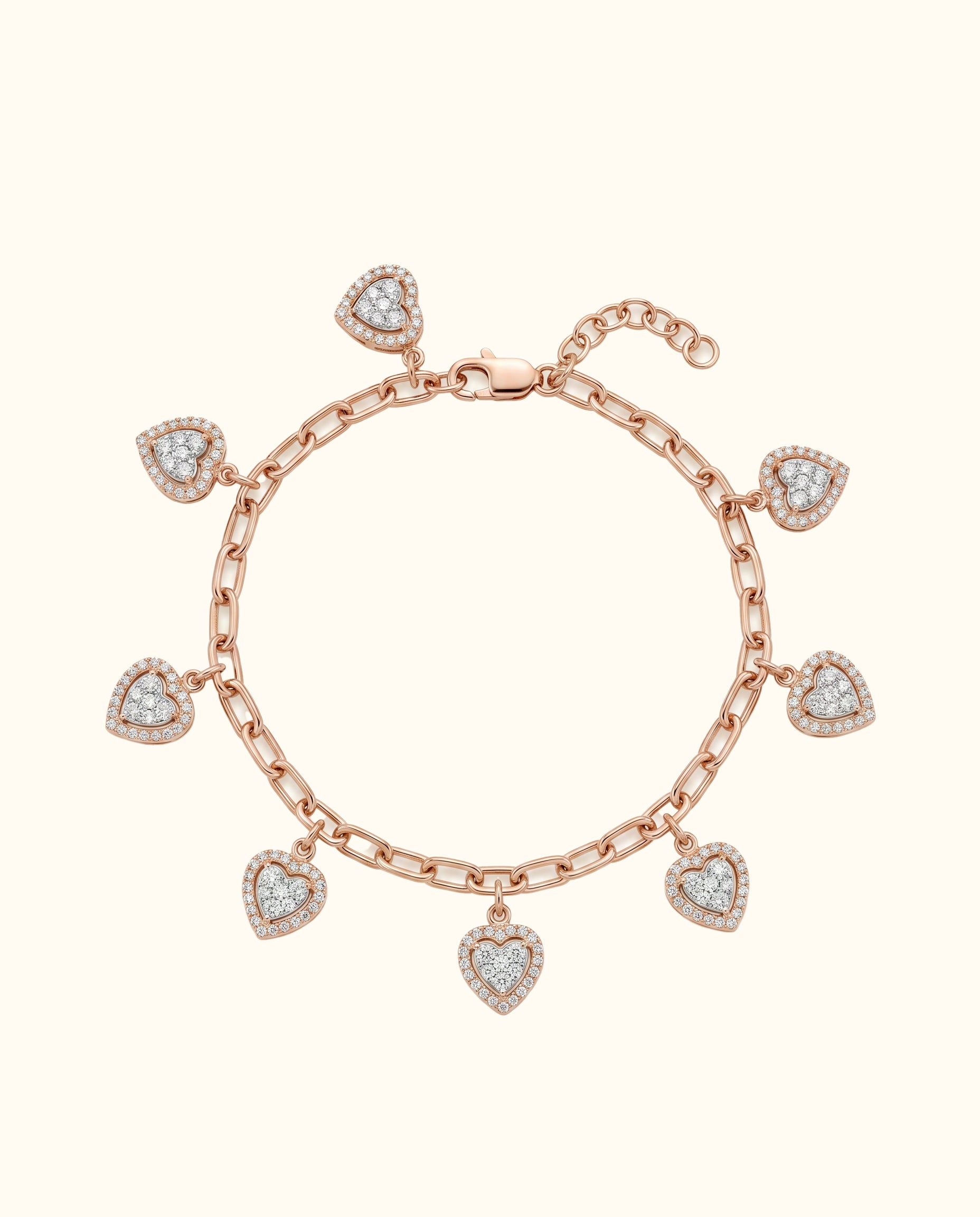 Sweetheart Charm Diamond Bracelet