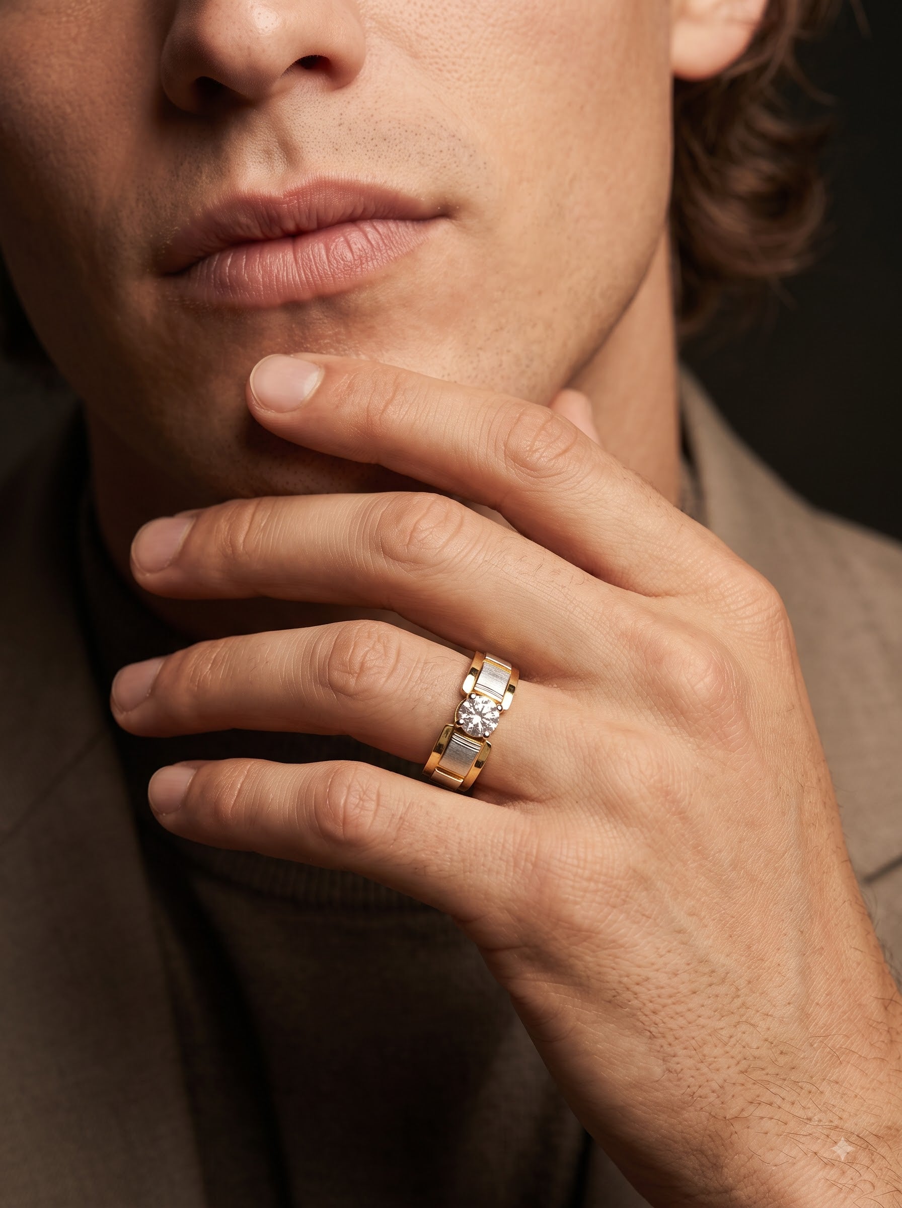 Majestic Solitaire Men's Ring