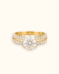 2.5 ct Dual Row Solitaire Diamond Ring