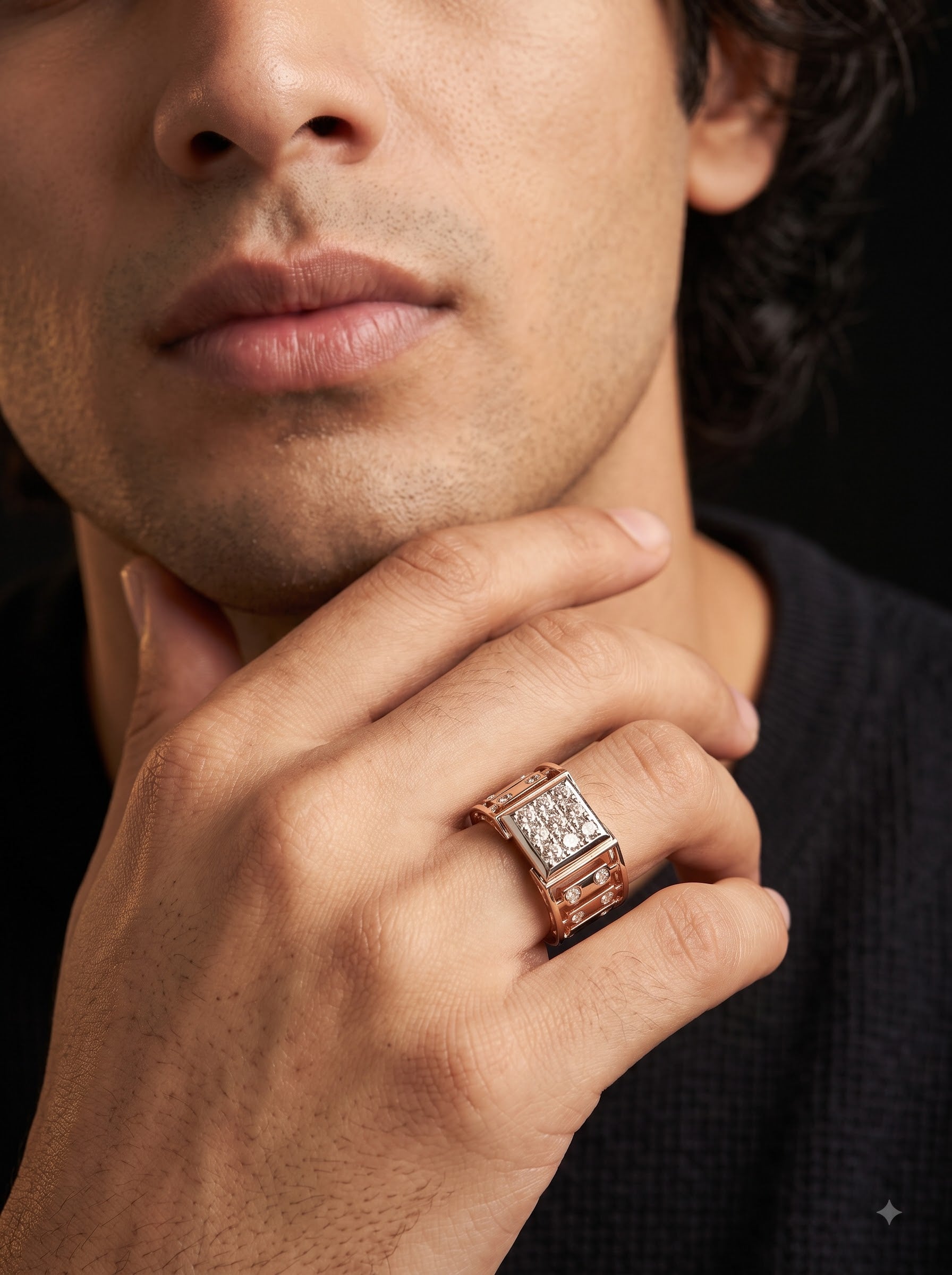 Royal Fortress Diamond Men's Ring