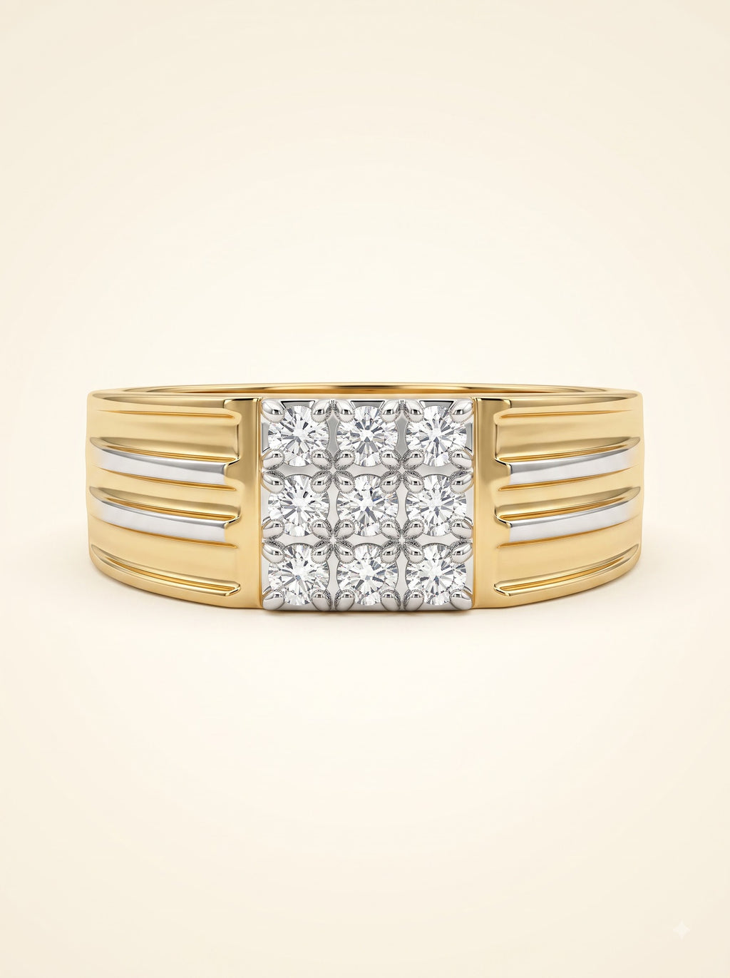 Executive Diamond Cluster Men's Ring