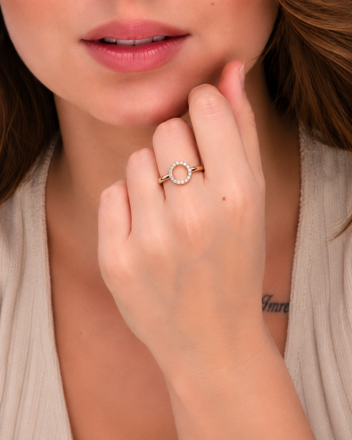 Celestial Halo Circle Ring