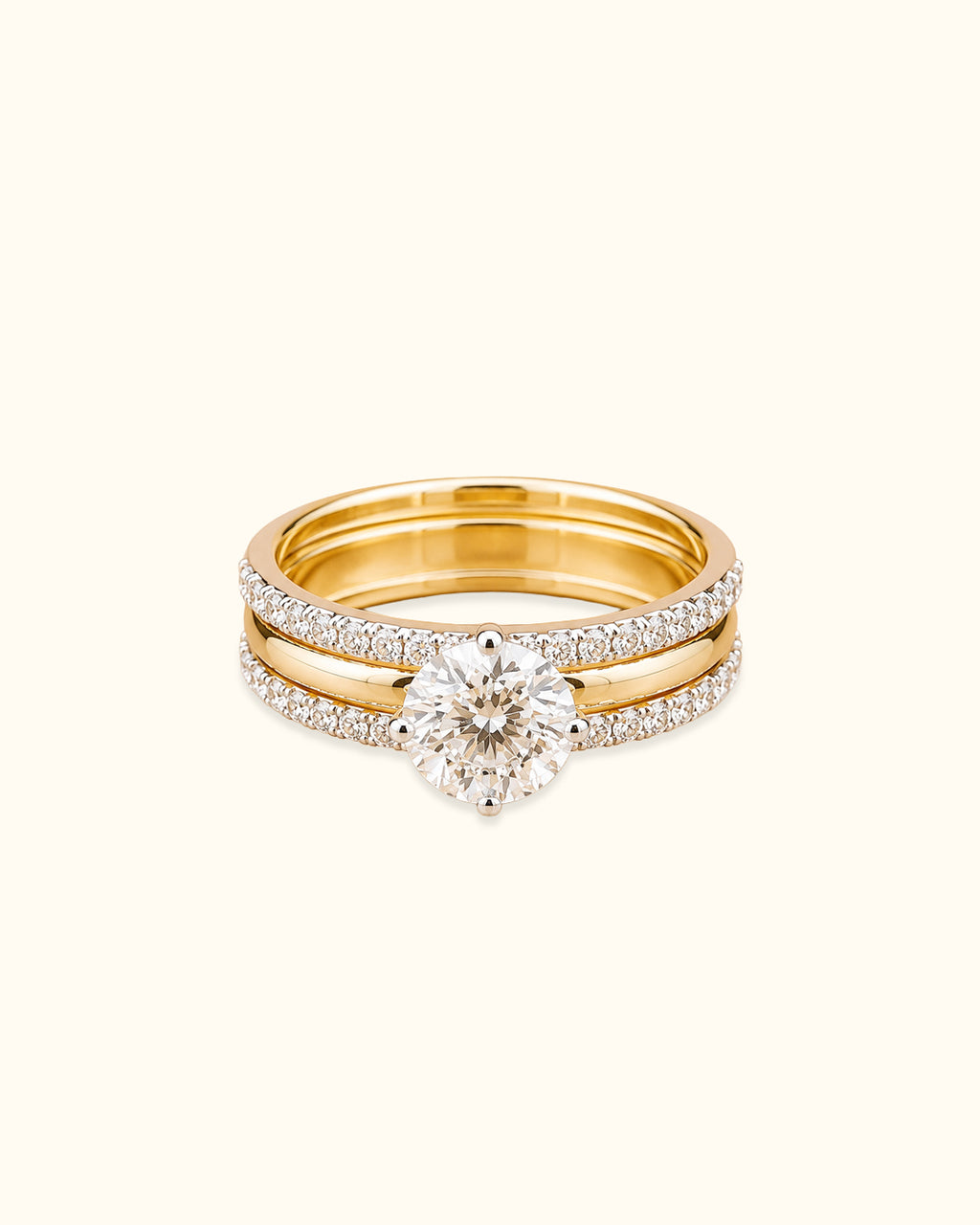 1ct Aurora Split Shank Solitaire Ring
