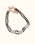 Emerald Halo Mangalsutra Bracelet