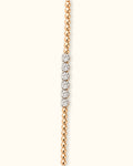 Diamond Station Bead Bracelet