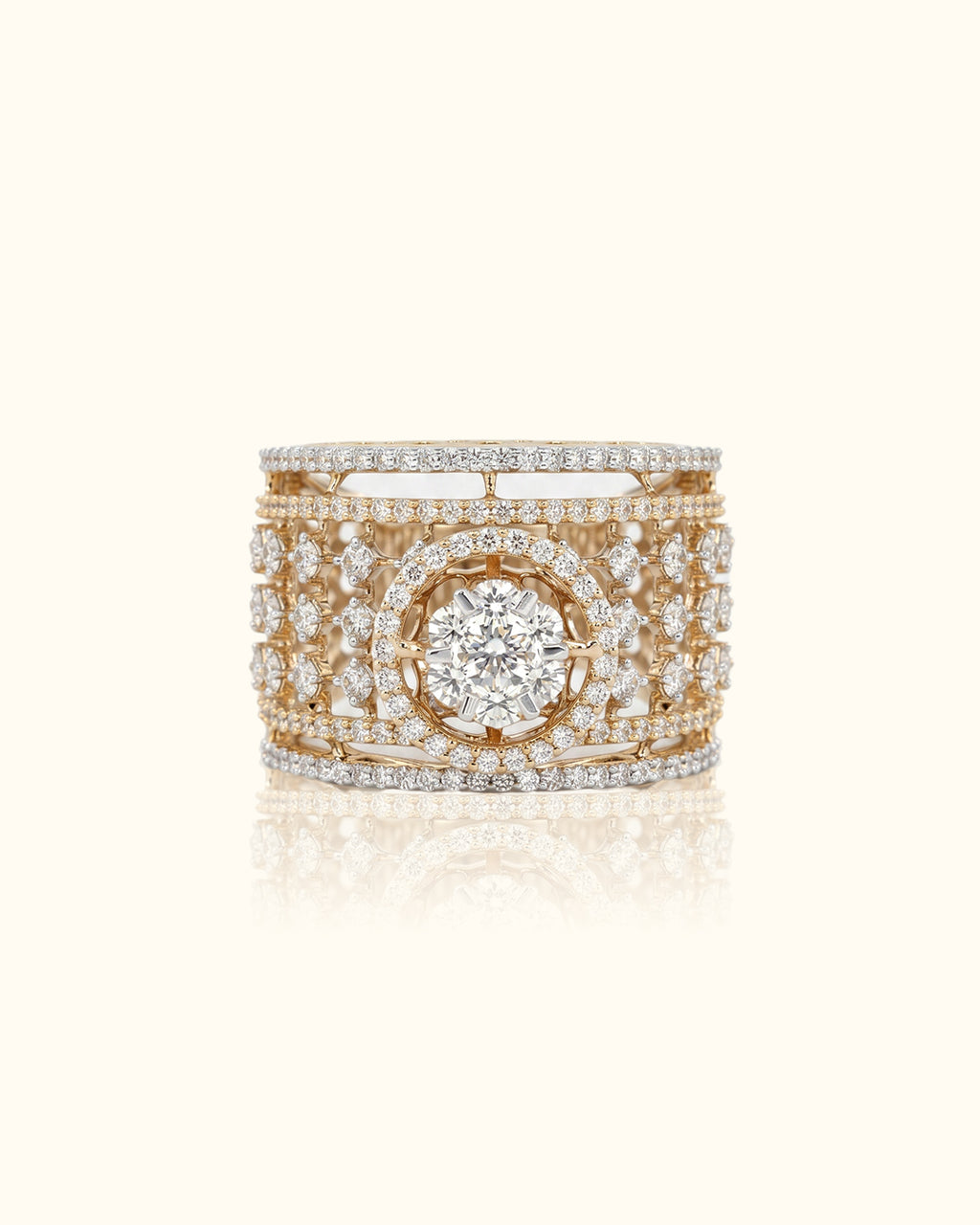 Royal Lace Halo Diamond Ring