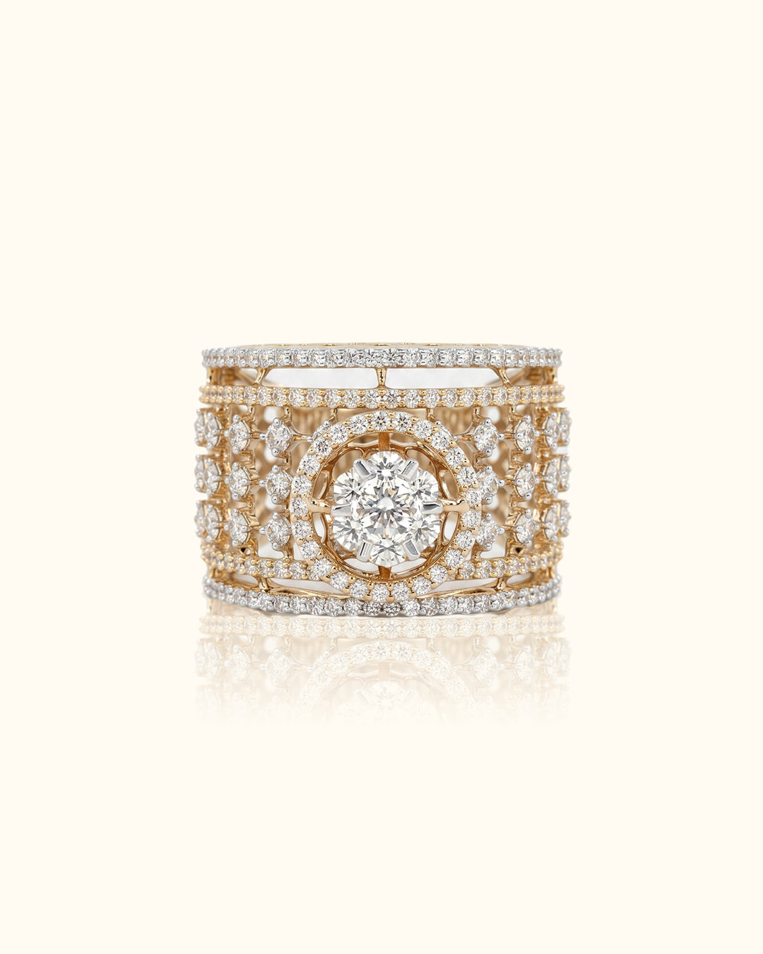 Royal Lace Halo Diamond Ring