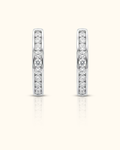 Diamond Huggie Hoop Earrings
