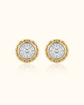 Royal Bezel Diamond Stud Earrings