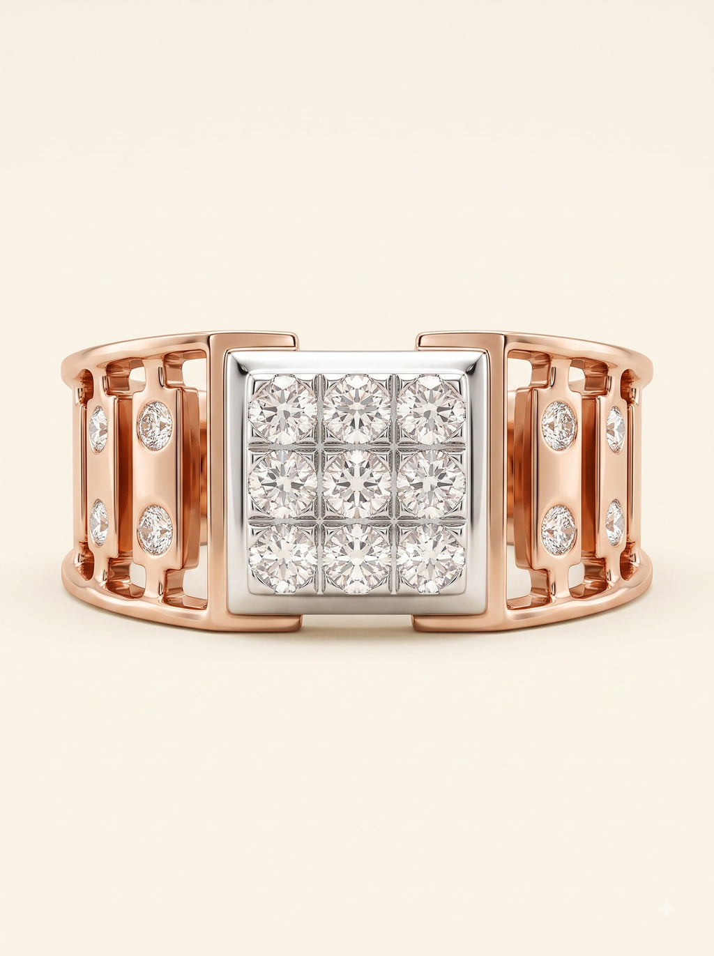 Royal Fortress Diamond Men's Ring