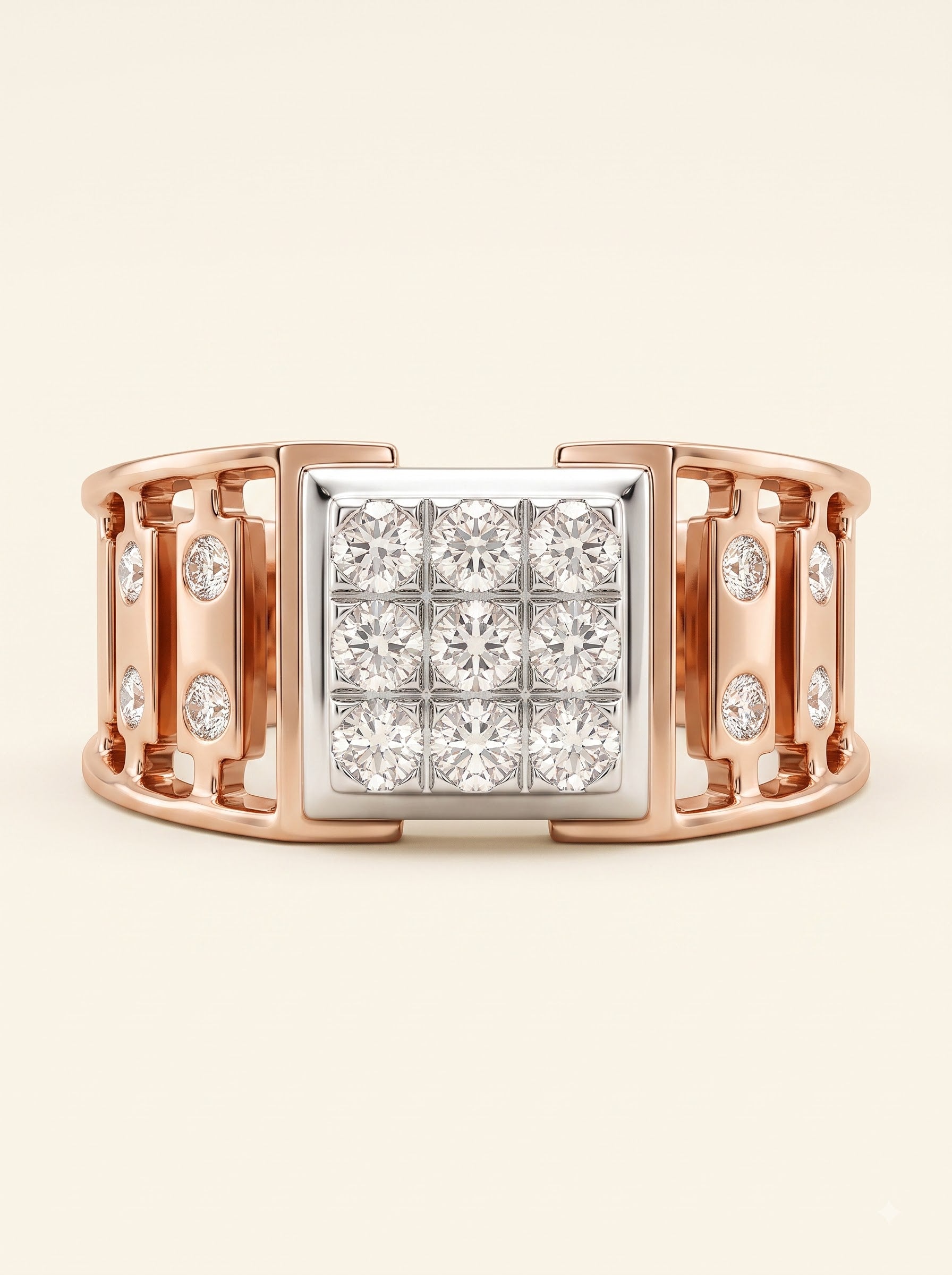 Royal Fortress Diamond Men's Ring