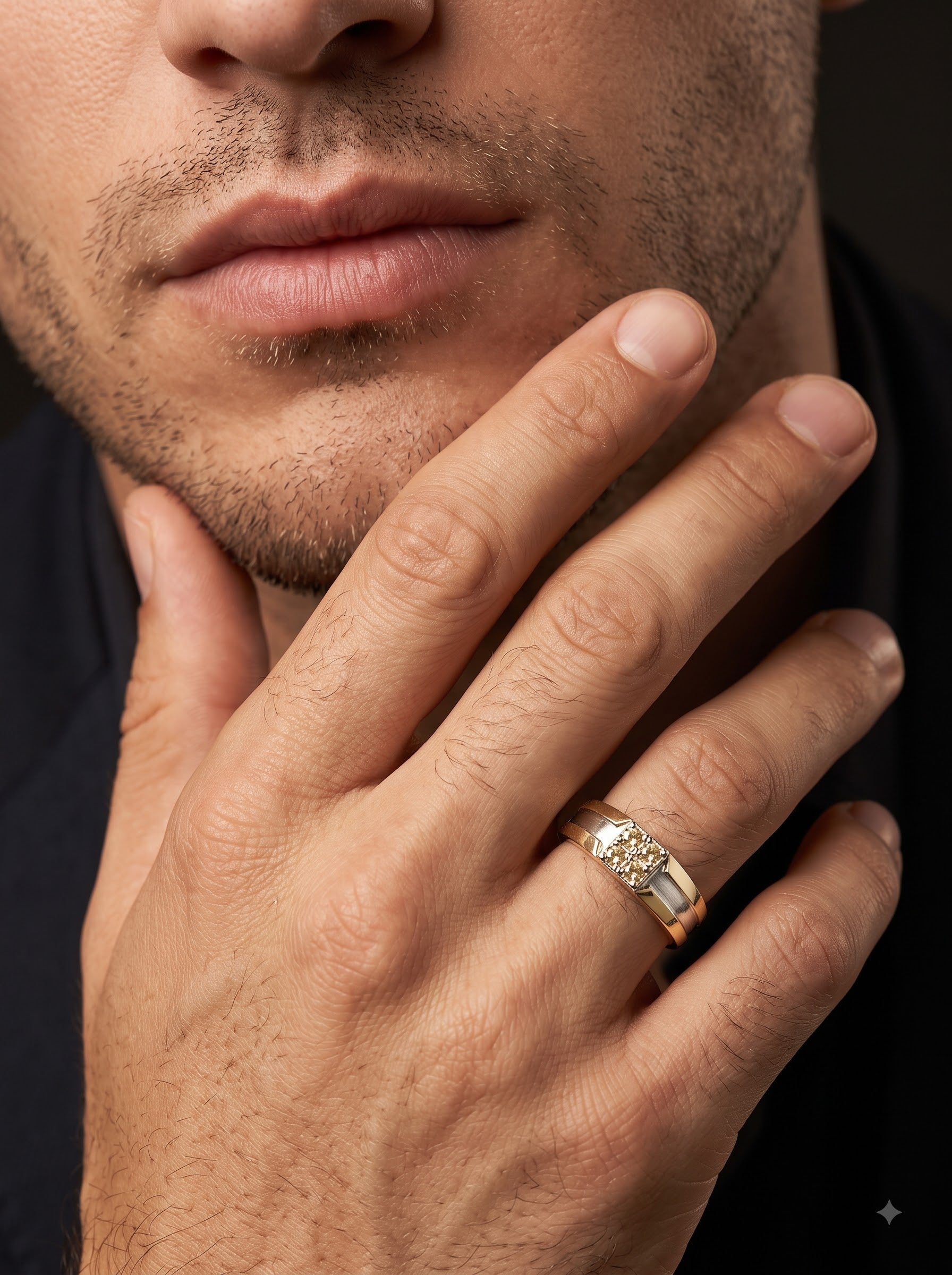 Royal Four-Stone Diamond Men's Ring