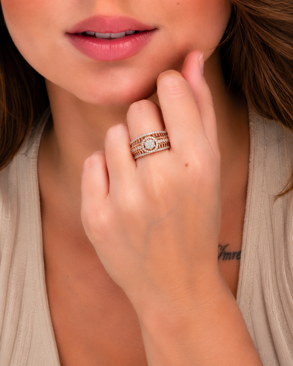 Royal Halo Diamond Bridal Ring Set