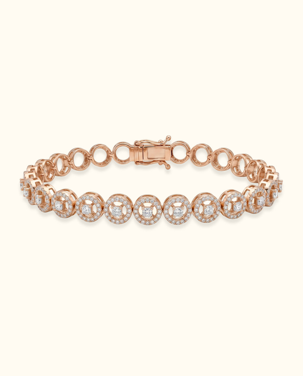 Halo Circle Diamond Bracelet