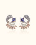 Royal Sapphire Diamond Statement Earrings