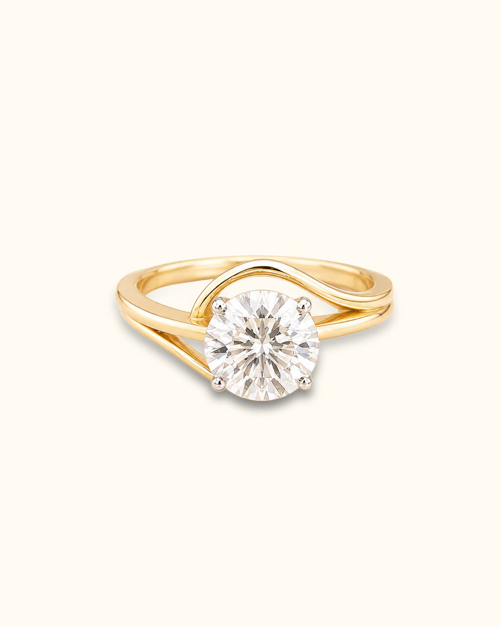2.5ct Infinity Twist Solitaire Diamond Ring