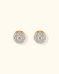 Classic Diamond Cluster Stud Earrings