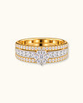 Royal Blossom Diamond Cluster Ring