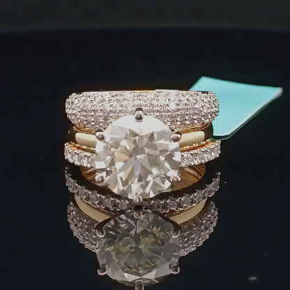 4ct Round Solitaire Diamond Ring