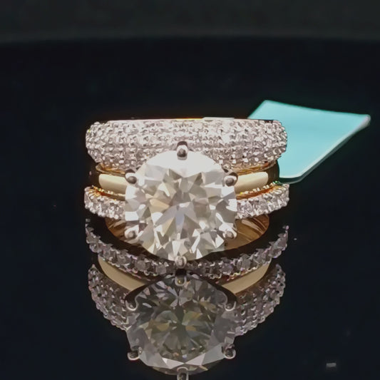 4ct Round Solitaire Diamond Ring