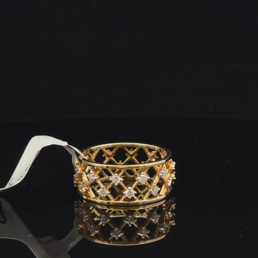 Elora Diamond Grid Ring