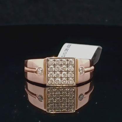 Luxury Diamond Cluster Ring for Men