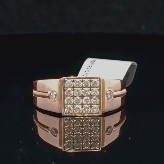 Luxury Diamond Cluster Ring for Men