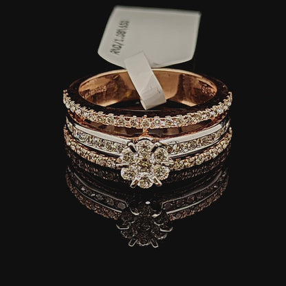 Classic Diamond Cluster Bridal Ring