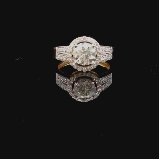 1ct Round Solitaire Diamond Ring