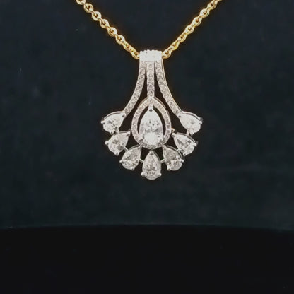 Majestic Pear Radiance Diamond Pendant