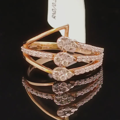 Crisscross Radiance Diamond Ring