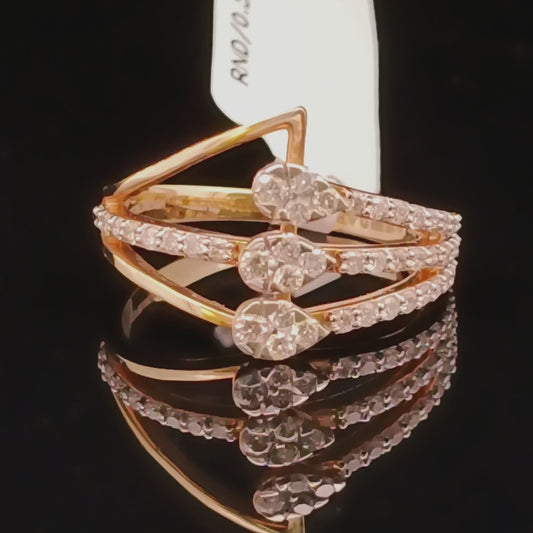 Crisscross Radiance Diamond Ring